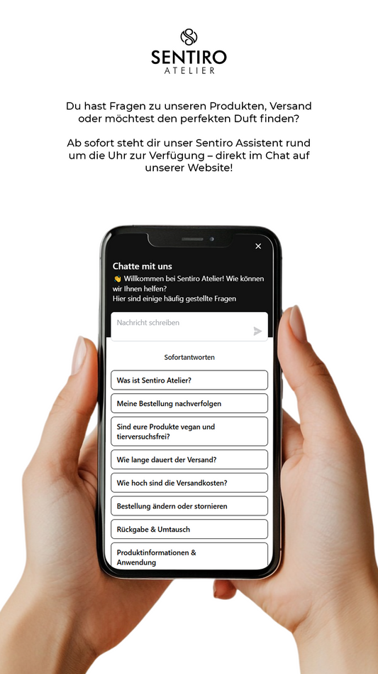Willkommen in der Zukunft des Duftluxus: Unser neuer AI-Chatbot bei Sentiro Atelier