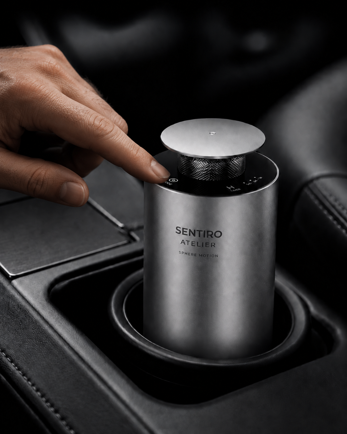 SPHERE MOTION Autoduft-Diffuser in der Anwendung im Fahrzeug