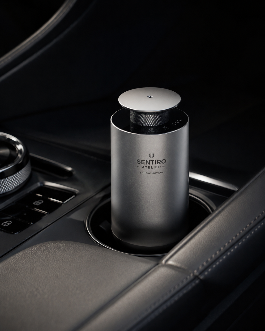 SPHERE MOTION Premium Autoduft-Diffuser als Produkt-Hero